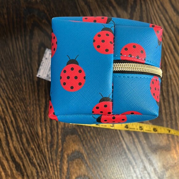 Dabney Lee Vibrant Blue Ladybug Makeup Organizer - Picture 3 of 5